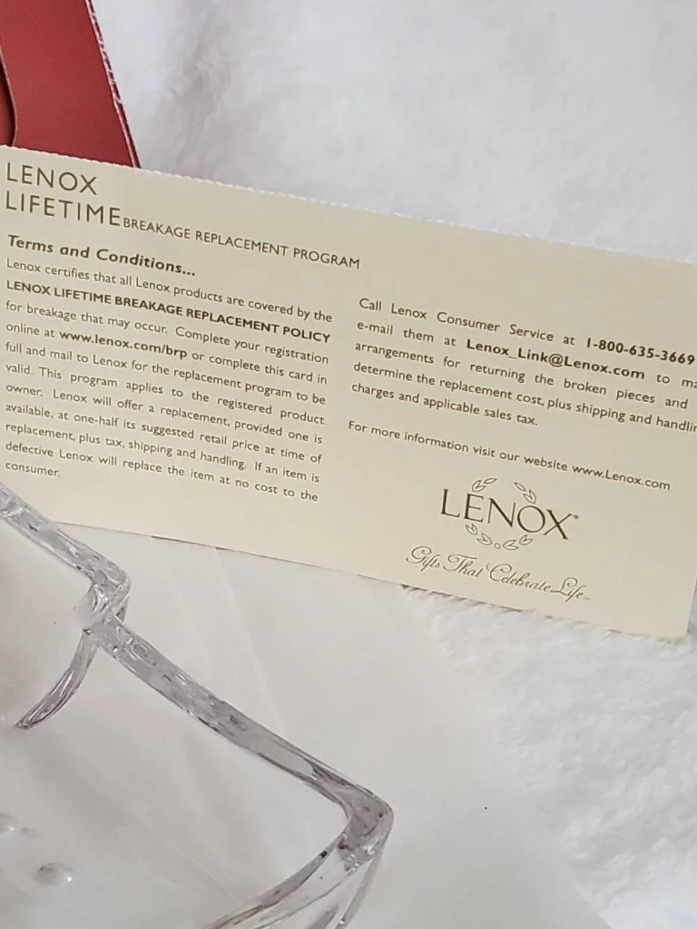 Lenox Crystal Holiday Tree Dish and Bonbon Spoon Set  Vintage in Box!